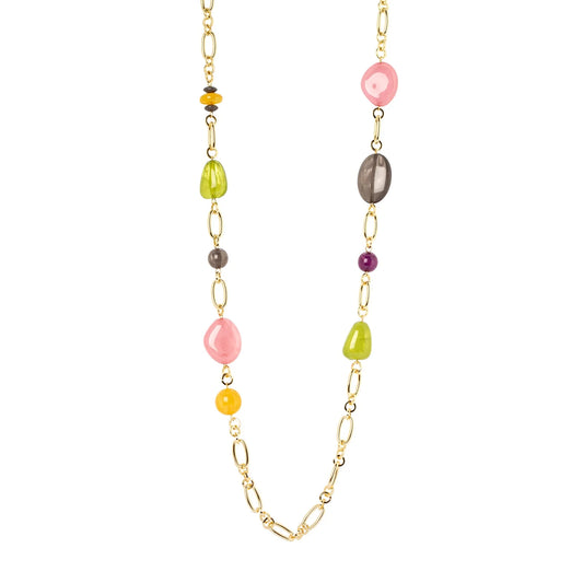 Collana lunga con luminosi elementi Ester Sodini