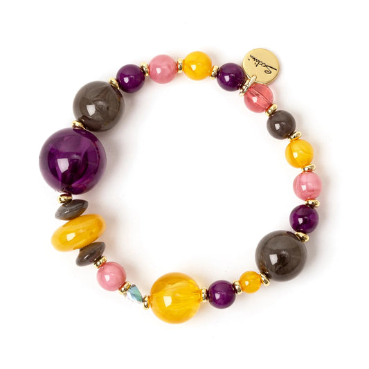 Bracciale elastico a piccole e grandi boule Ester Sodini