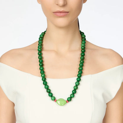 Collana boule ed elemento a quattro lati Apuana Sodini