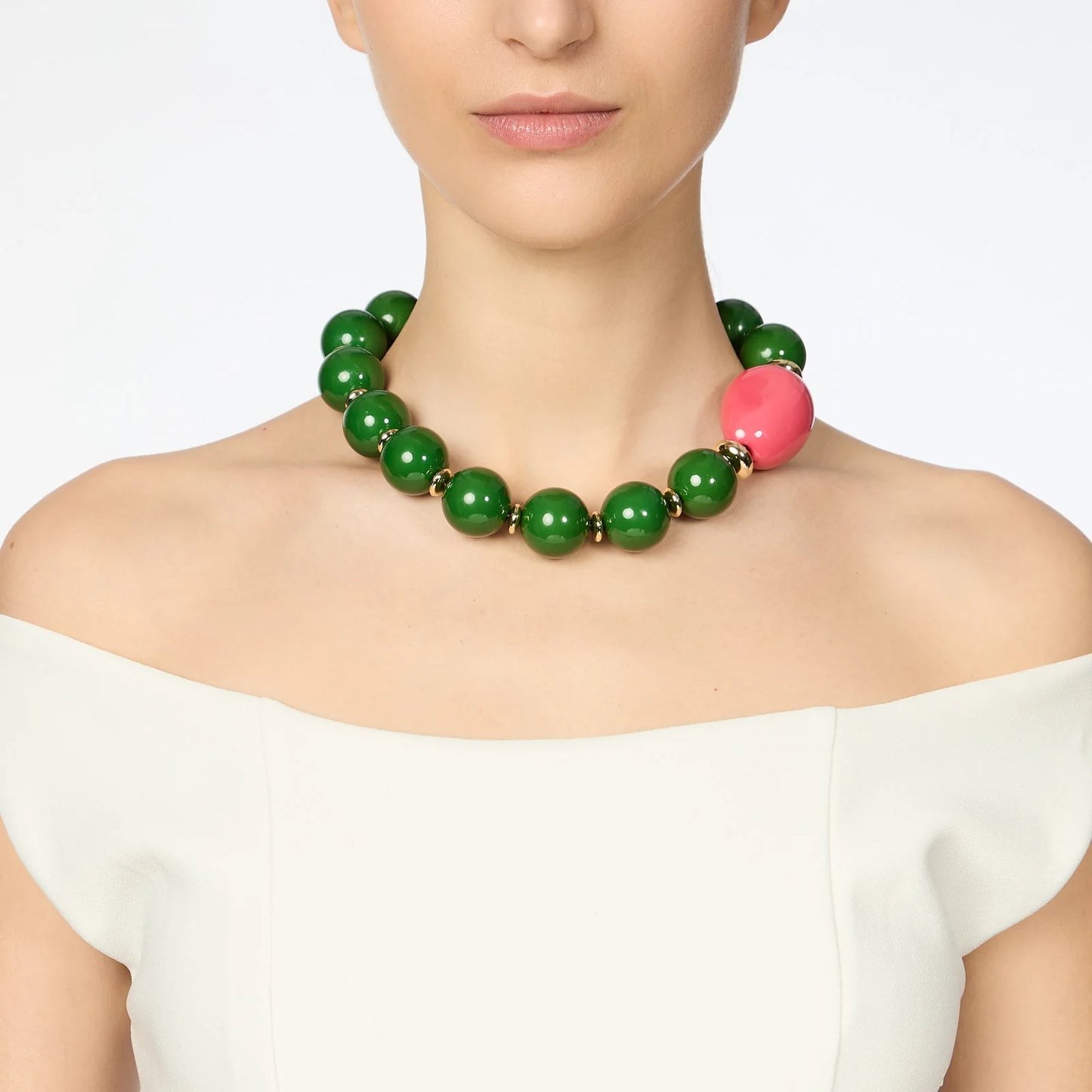 Collana corta grandi boule Apuana Sodini