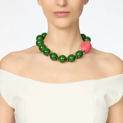 Collana corta grandi boule Apuana Sodini