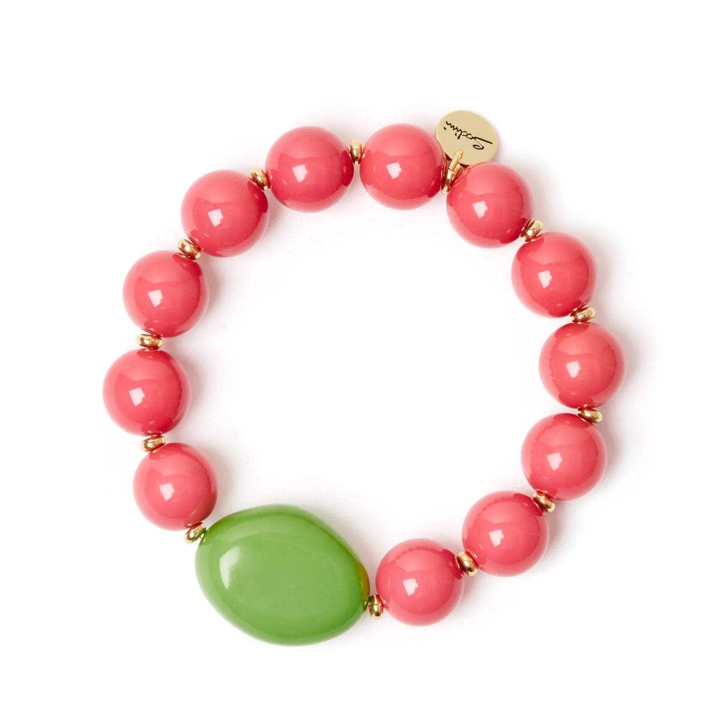 Bracciale elastico boule e ciottolo sinuoso Apuana Sodini