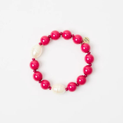 Bracciale elastico boule e perle Maya Sodini