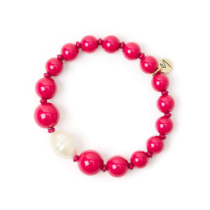 Bracciale elastico boule e perla Maya Sodini