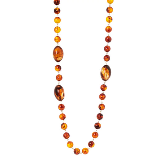 Collana lunga boule elementi ovali Vieste Sodini