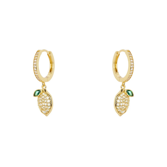 Orecchini cerchio e limone pavè Juicy Sodini