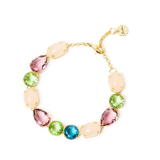 Bracciale cristalli e cabochon Ninfa Sodini