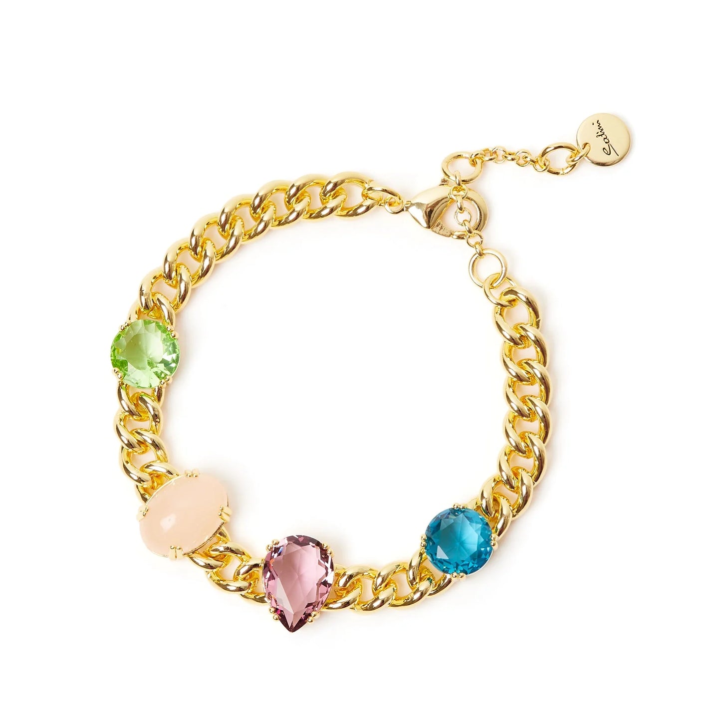 Bracciale groumette cristalli e cabochon Ninfa Sodini