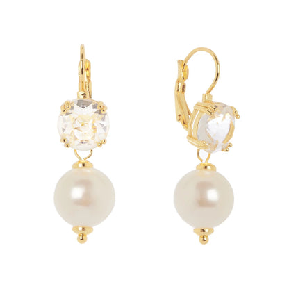 Orecchini monachella perla cristallo Ninfa Sodini