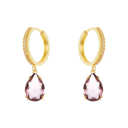 Orecchini cerchio veretta e goccia Ninfa Sodini