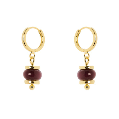 Orecchini cerchietto e boule pendente Modern Muse Sodini