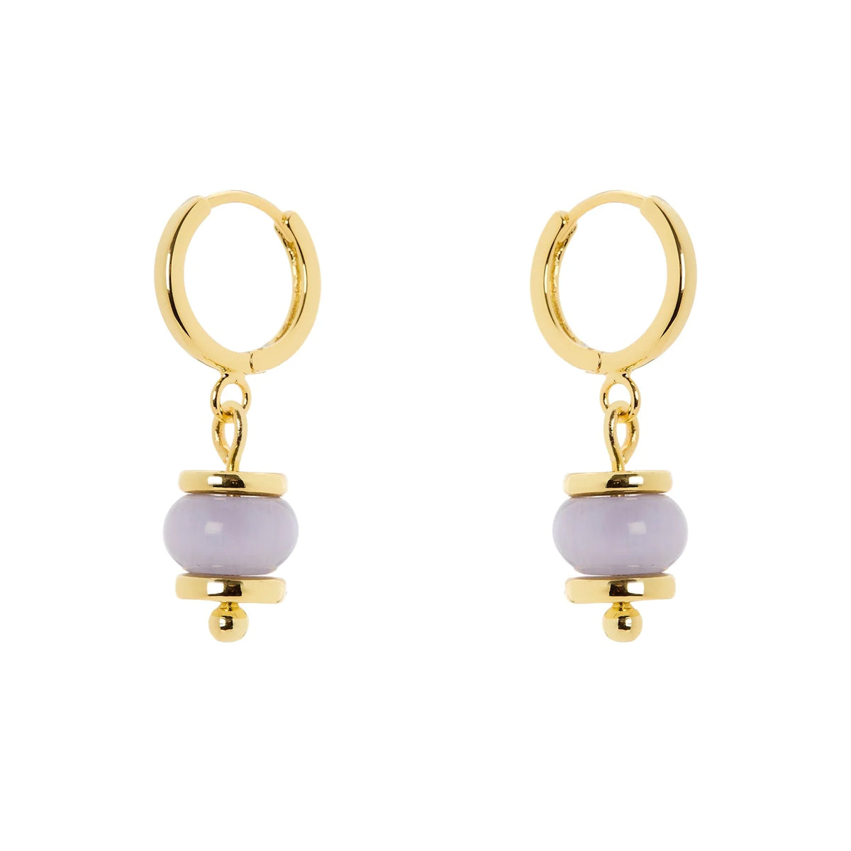 Orecchini cerchietto e boule pendente Modern Muse Sodini