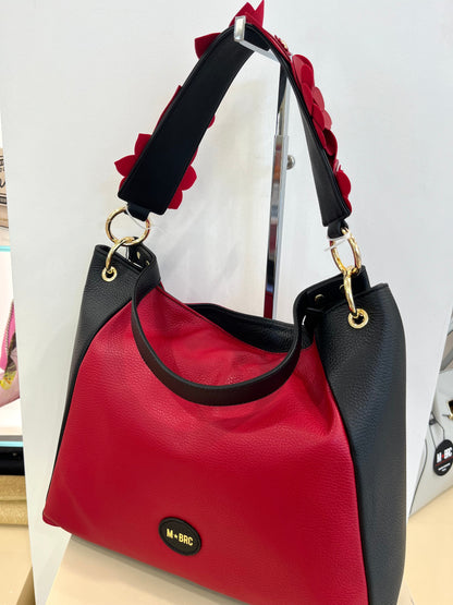 Borsa T415 Nero_Rosso Linea Obo Big Mbrc