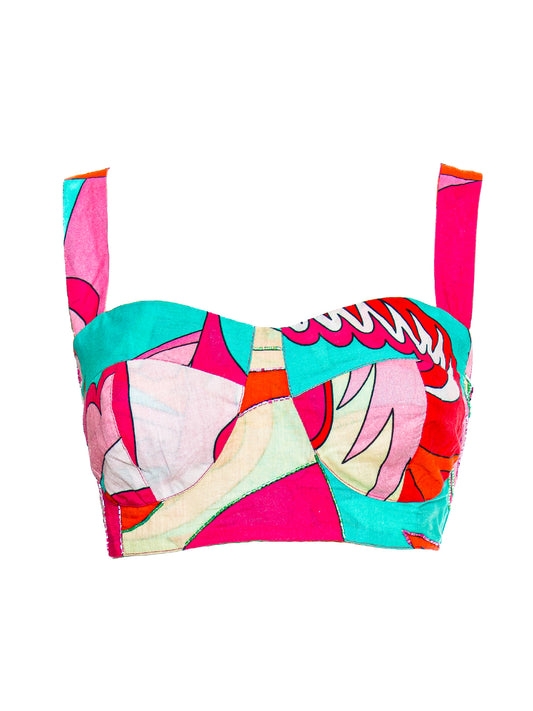 Top Multicolor Geometric Ayfee