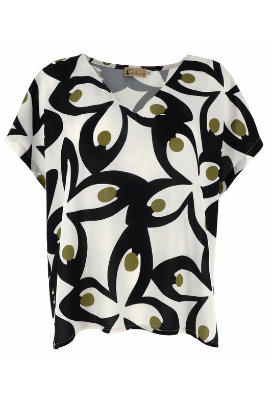 Blusa in viscosa Fiamma Karakorum