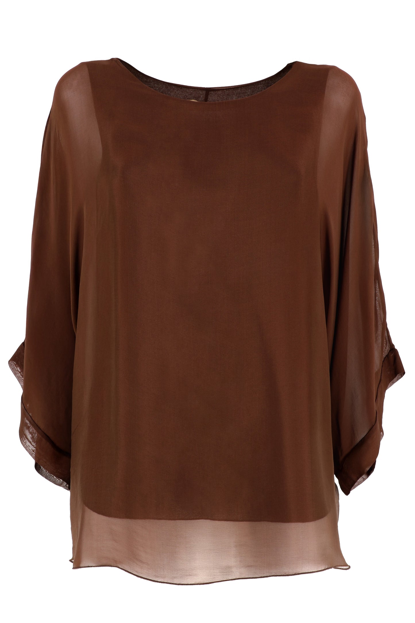 Blusa in viscosa e seta Luce Karakorum