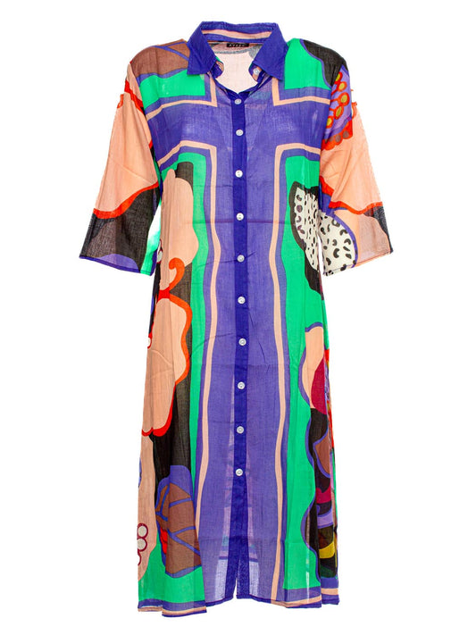 Abito Abstract Print Ayfee