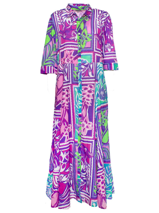 Abito Lungo Flower Print Ayfee