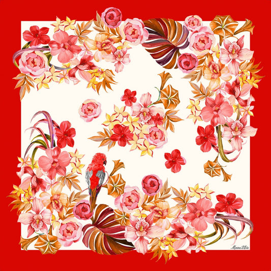 Foulard Seta Tropicale Marina D'Este