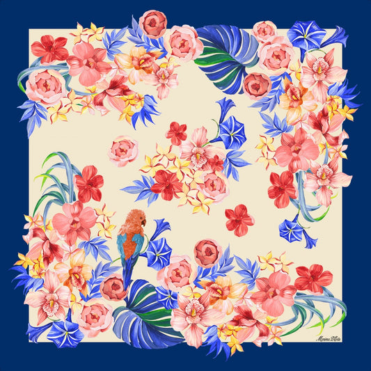 Foulard Seta Tropicale Marina D'Este