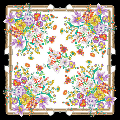 Foulard in seta Mazzolin di fiori Marina D'Este