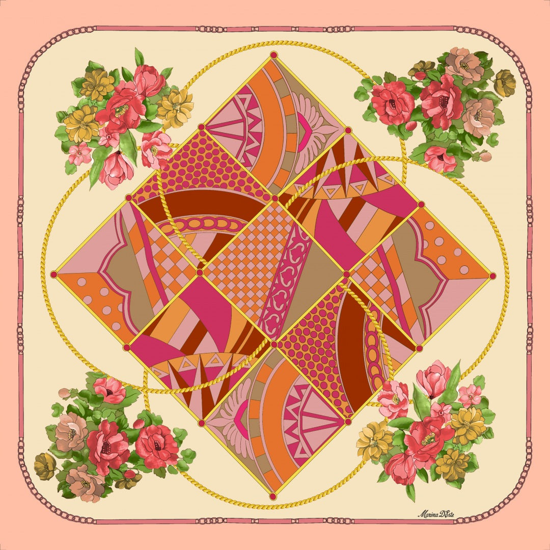 Foulard in seta Spazio armonioso Marina D'Este