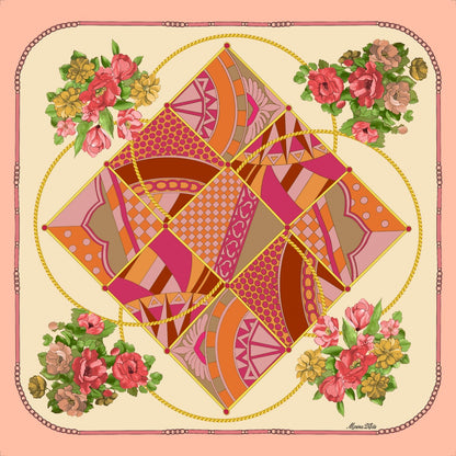 Foulard in seta Spazio armonioso Marina D'Este