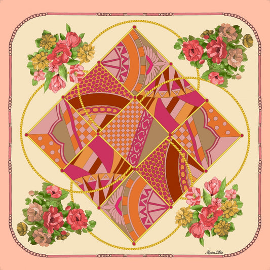 Foulard in seta Spazio armonioso Marina D'Este