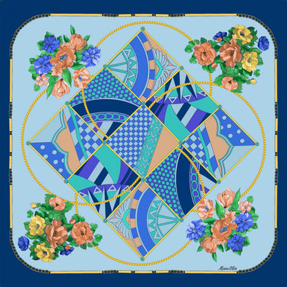 Foulard in seta Spazio armonioso Marina D'Este