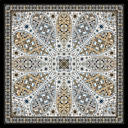 Foulard in seta Margherita caleidoscopica Laura Biagiotti