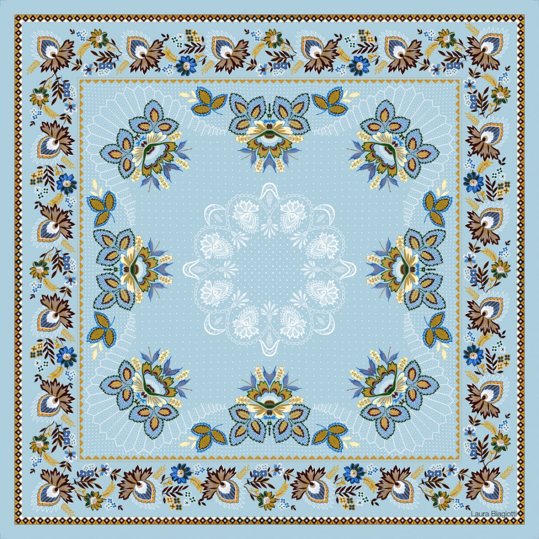 Foulard in seta Armonioso crochet Laura Biagiotti