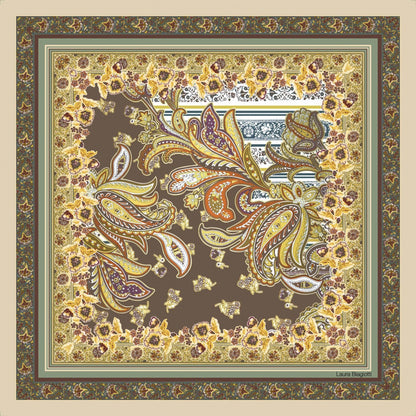 Foulard in seta Fantasmagorico cachemire Laura Biagiotti