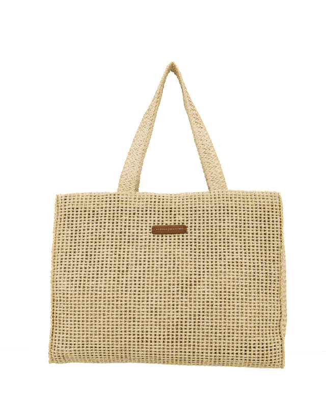 Borsa in rafia SS5703 Alessia Massimo