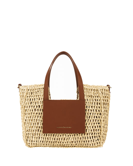 Borsa in rafia S8119 Alessia Massimo