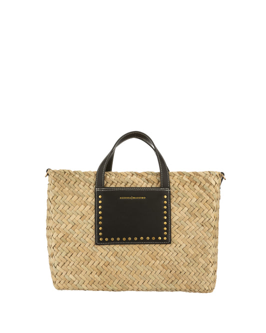 Borsa a mano in paglia S8127 Alessia Massimo