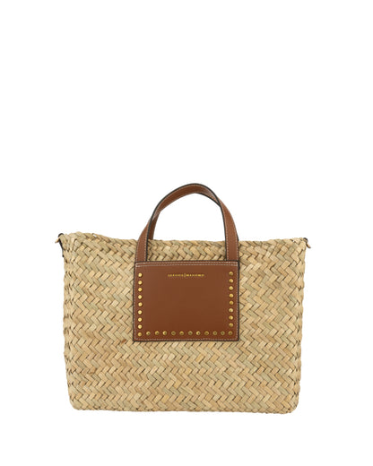 Borsa a mano in paglia S8127 Alessia Massimo