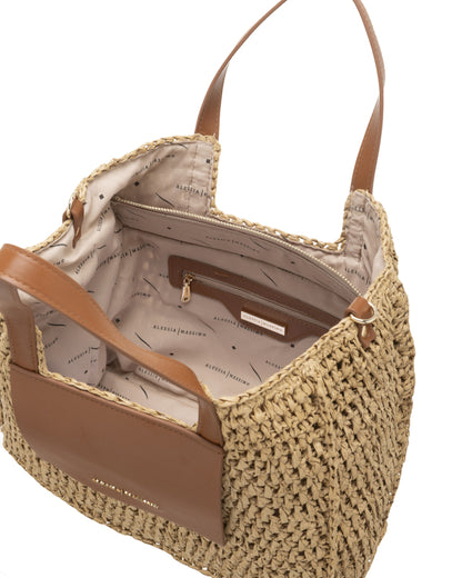 Borsa in rafia S8119 Alessia Massimo