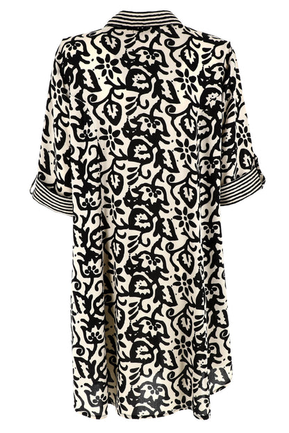 Vestito camicia in rayon Allegoria Karakorum