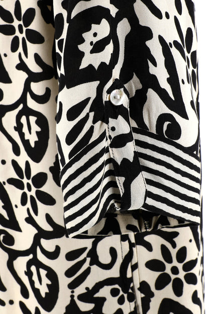 Vestito camicia in rayon Allegoria Karakorum