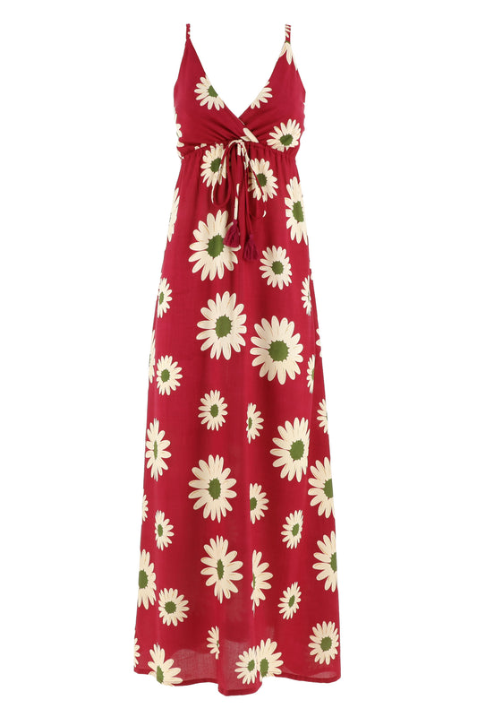Vestito lungo in rayon Margherita Karakorum