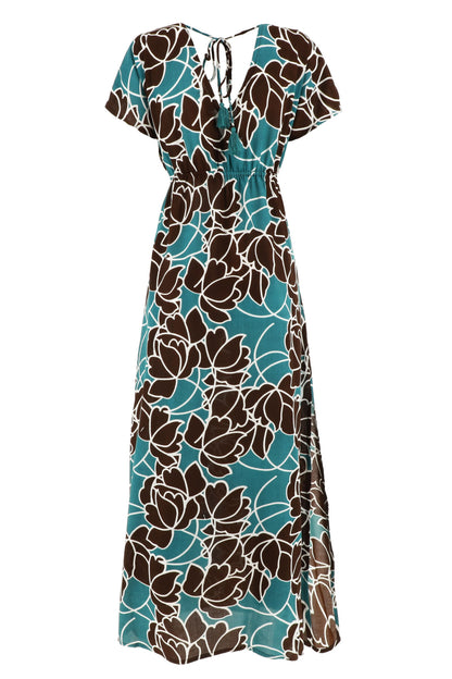 Vestito lungo in rayon Shandra Karakorum