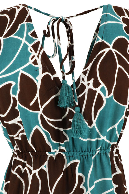 Vestito lungo in rayon Shandra Karakorum
