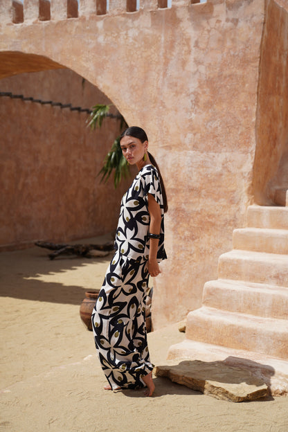 Blusa in viscosa Fiamma Karakorum