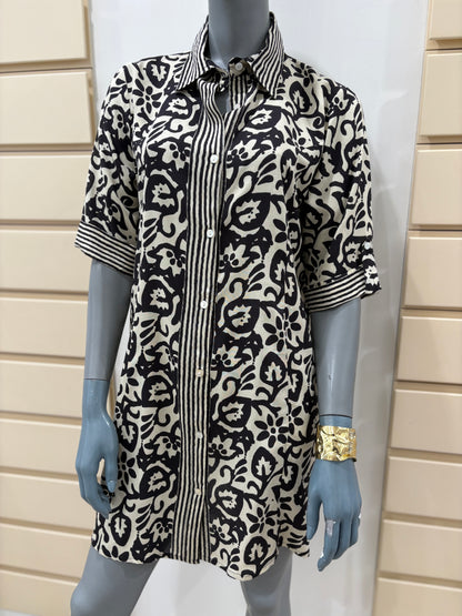 Vestito camicia in rayon Allegoria Karakorum