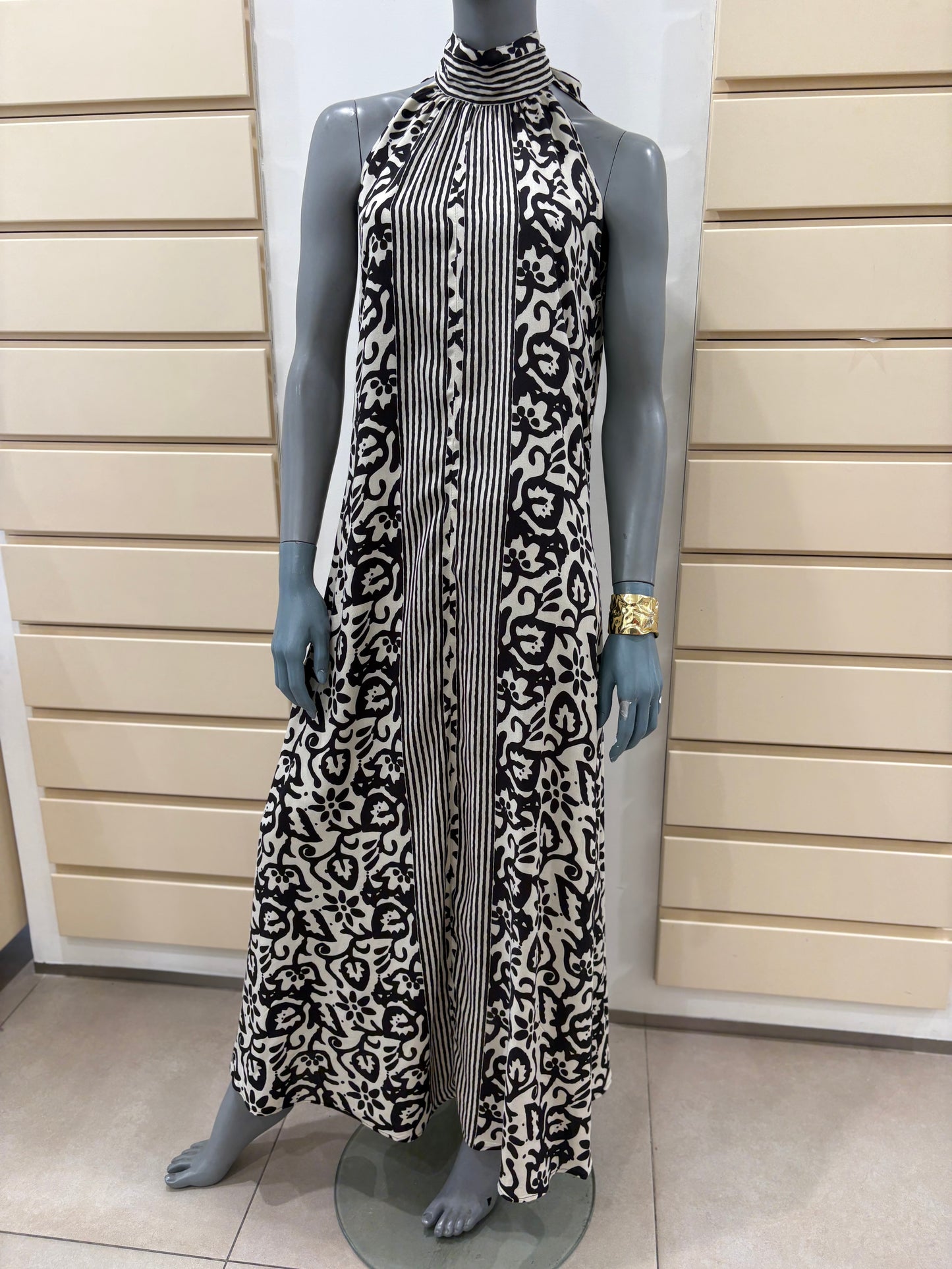 Vestito lungo in rayon Allegoria Karakorum