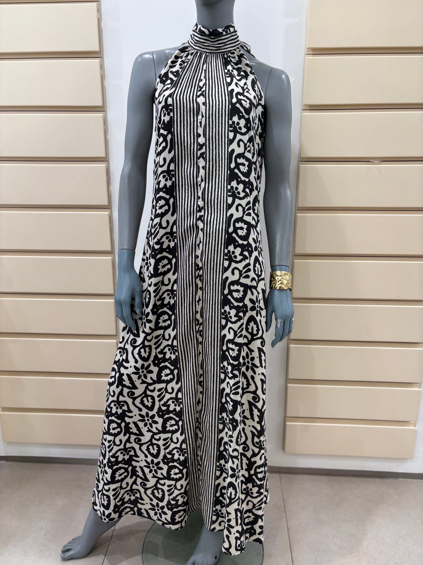 Vestito lungo in rayon Allegoria Karakorum
