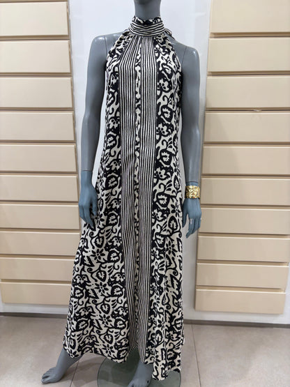 Vestito lungo in rayon Allegoria Karakorum
