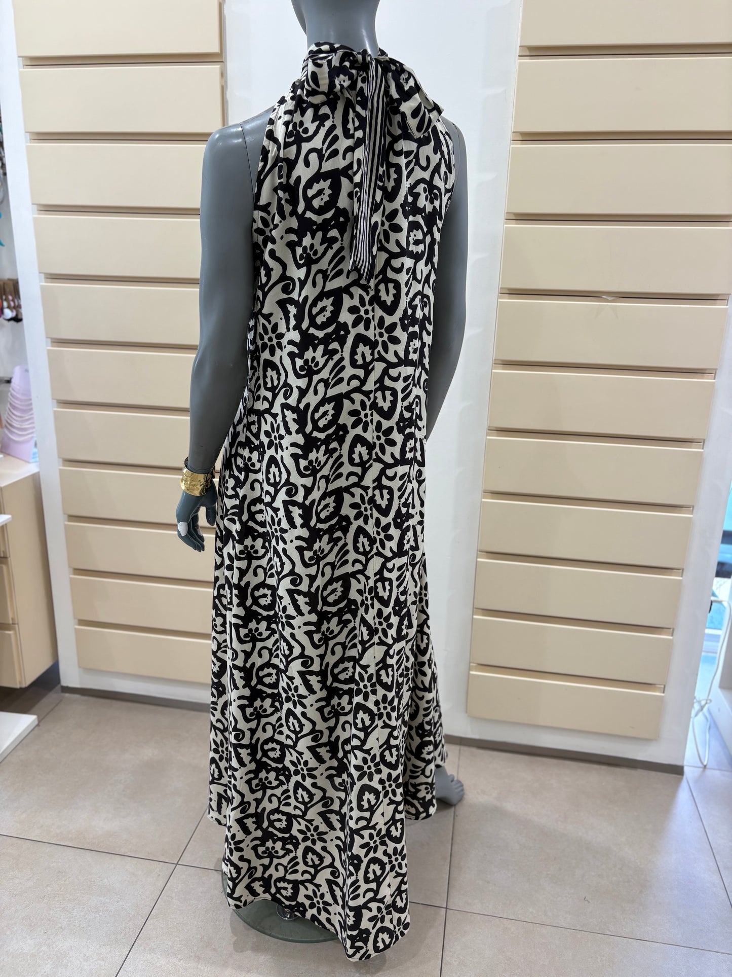 Vestito lungo in rayon Allegoria Karakorum