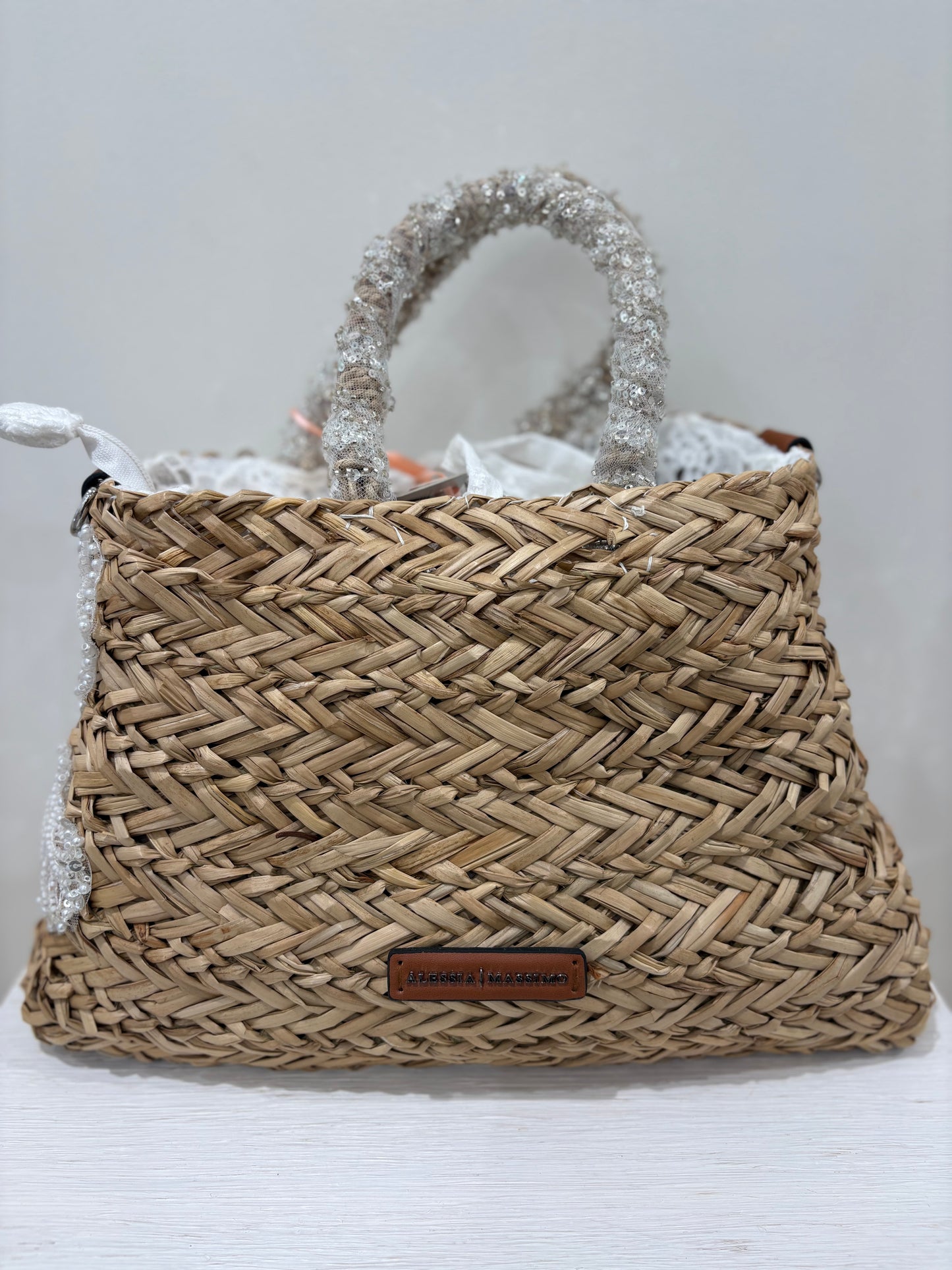 Borsa in paglia S2214 Alessia Massimo