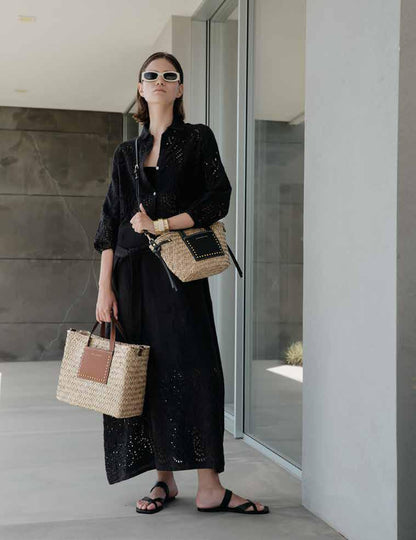 Borsa in paglia S8126 Alessia Massimo